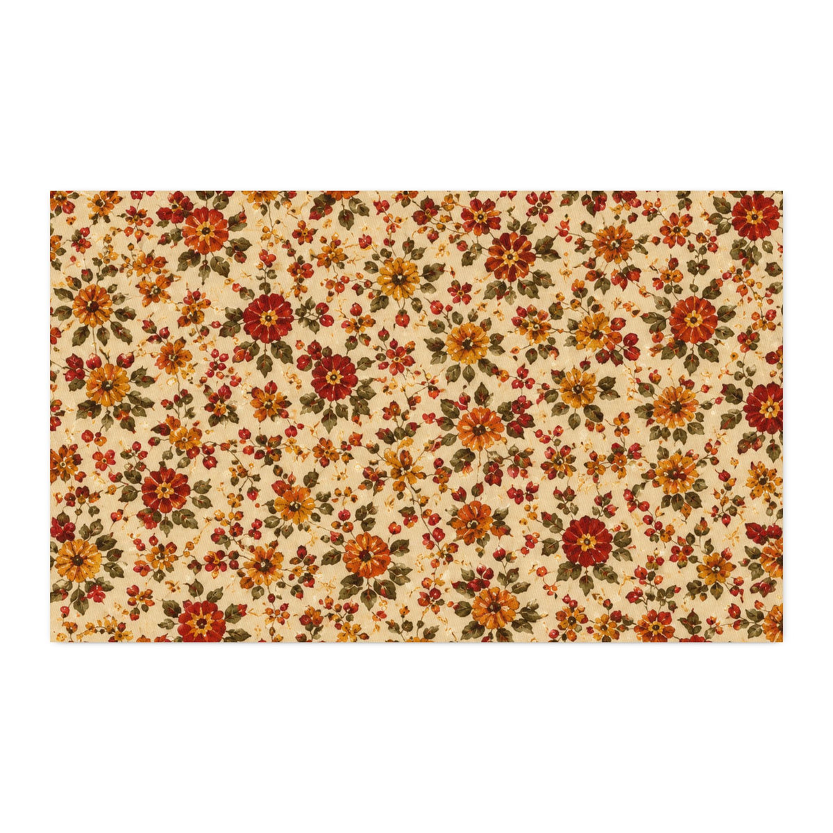 Vintage Fall Calico 2 Cotton Twill Fabric - Floral Yardage