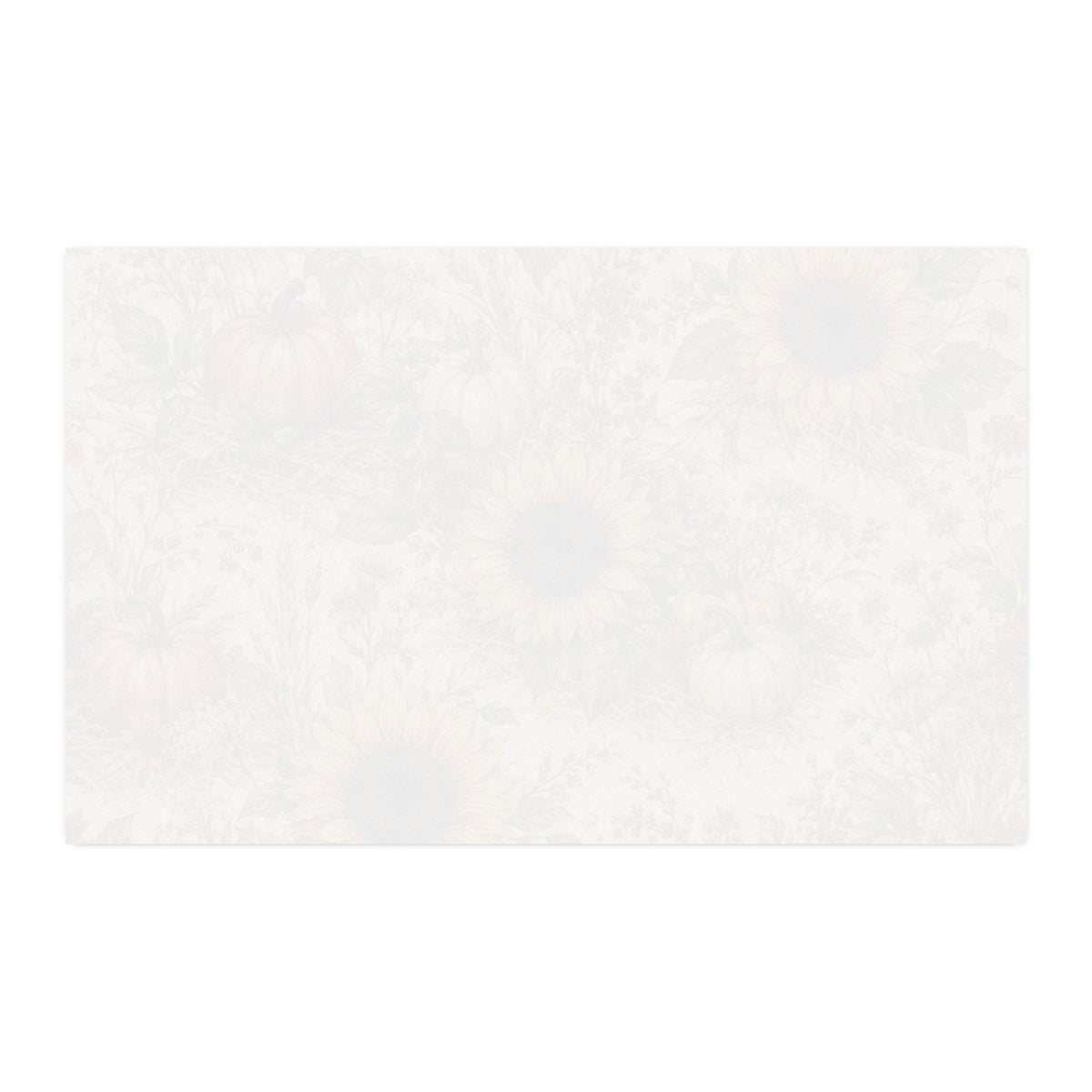 Sunflowers and Straw Cotton Twill Fabric - Fall Floral Fabric
