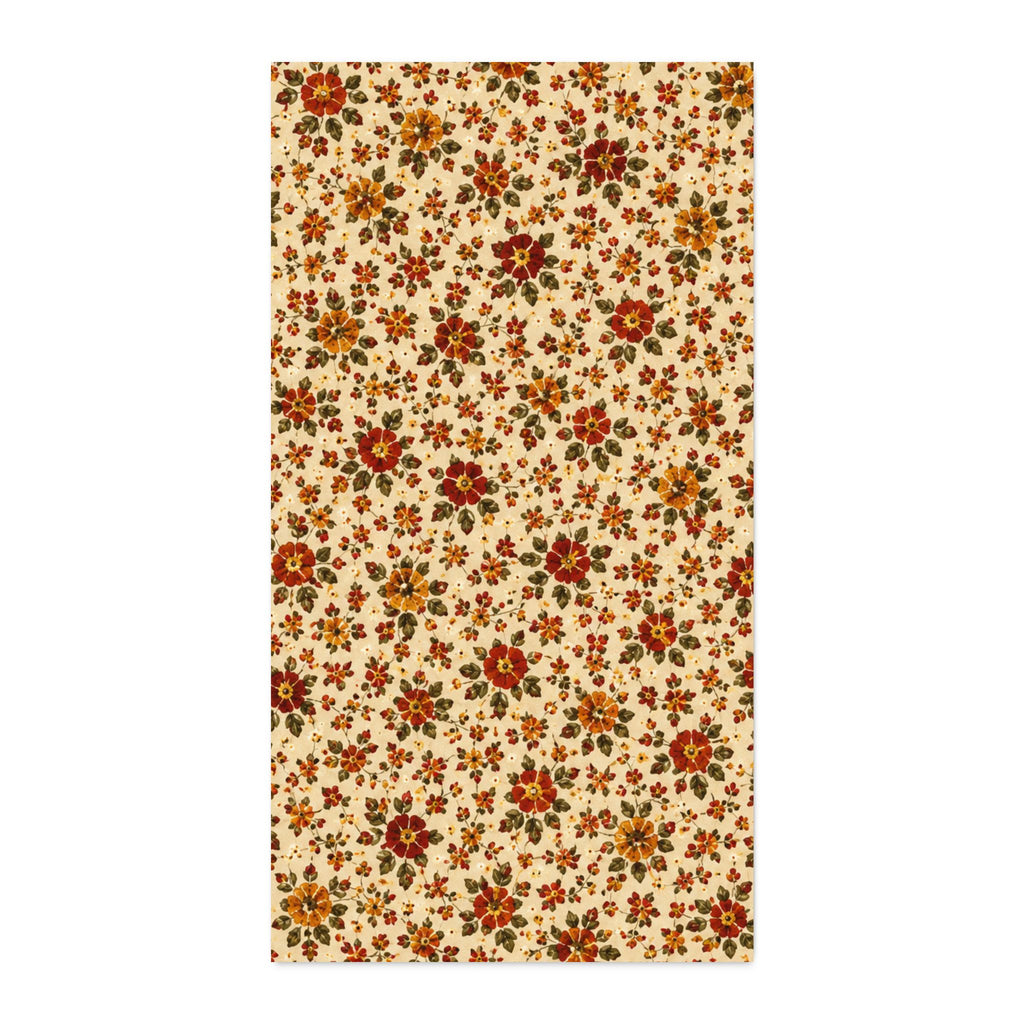 Vintage Fall Calico 1 Cotton Twill Fabric - Harvest Floral Print