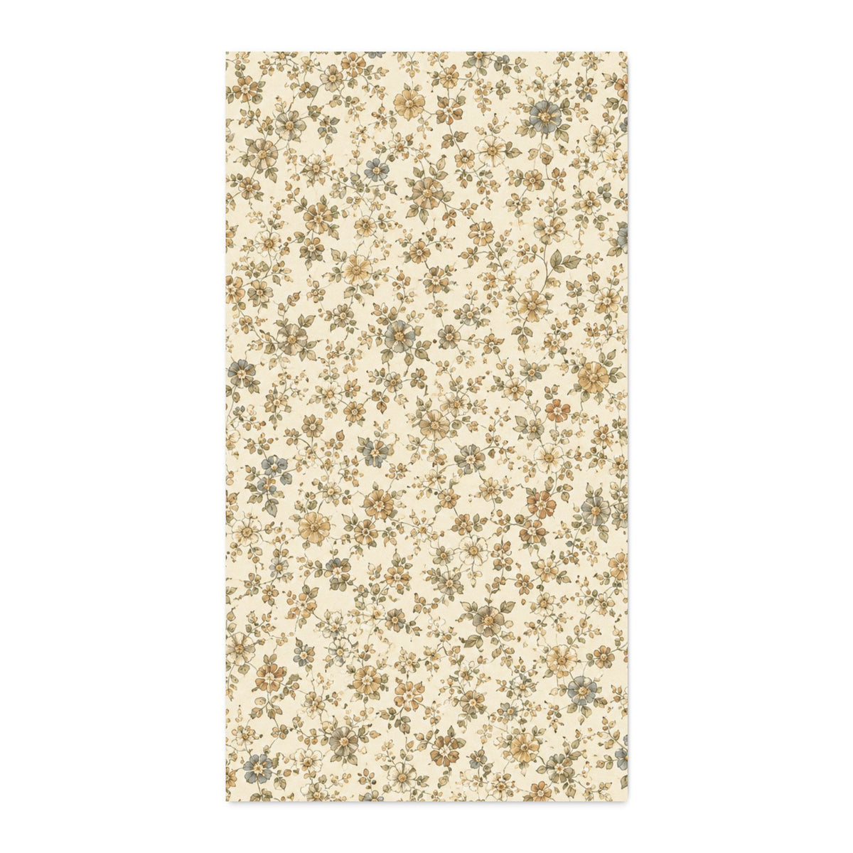 Vintage Fall Calico Neutral Cotton Twill Fabric