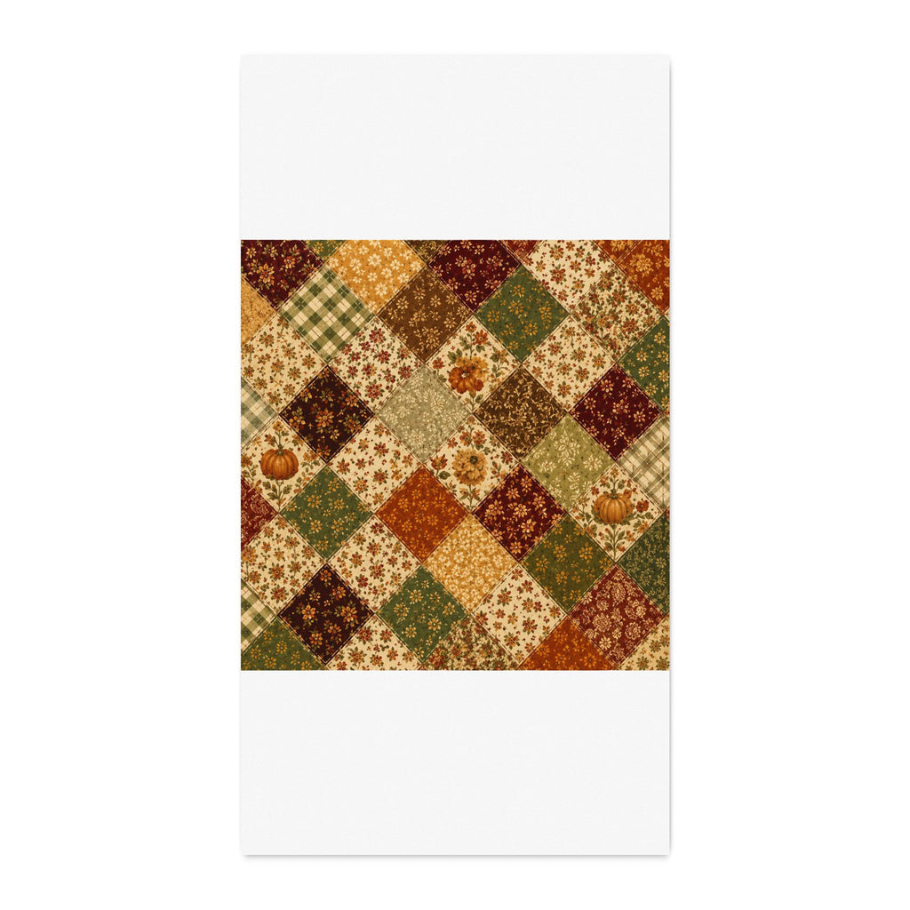 Fall Neutral Patchwork Cotton Twill Fabric