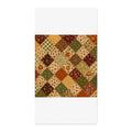 Fall Neutral Patchwork Cotton Twill Fabric