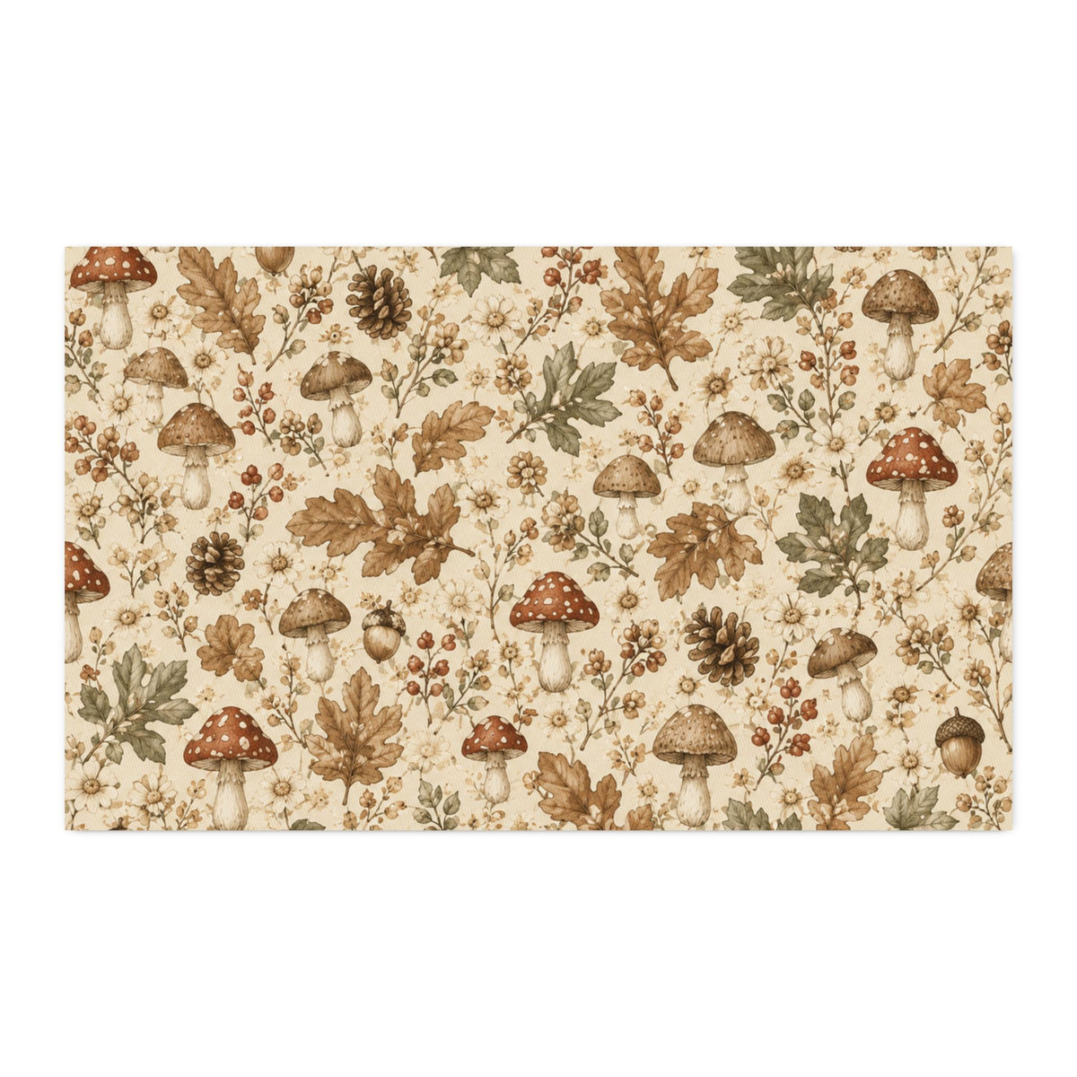 Cottage Woodland Neutral Cotton Twill Fabric