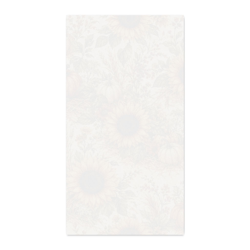 Sunflowers and Straw Cotton Twill Fabric - Fall Floral Fabric