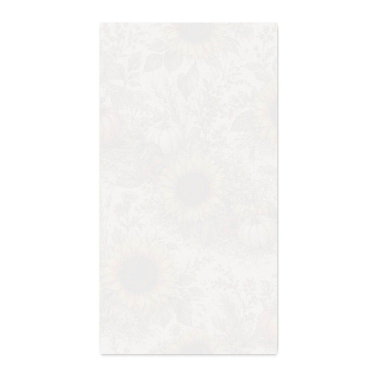 Sunflowers and Straw Cotton Twill Fabric - Fall Floral Fabric