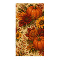 Vibrant Fall Harvest Cotton Twill Fabric — Pumpkins & Sunflowers Fall Quilt Cotton