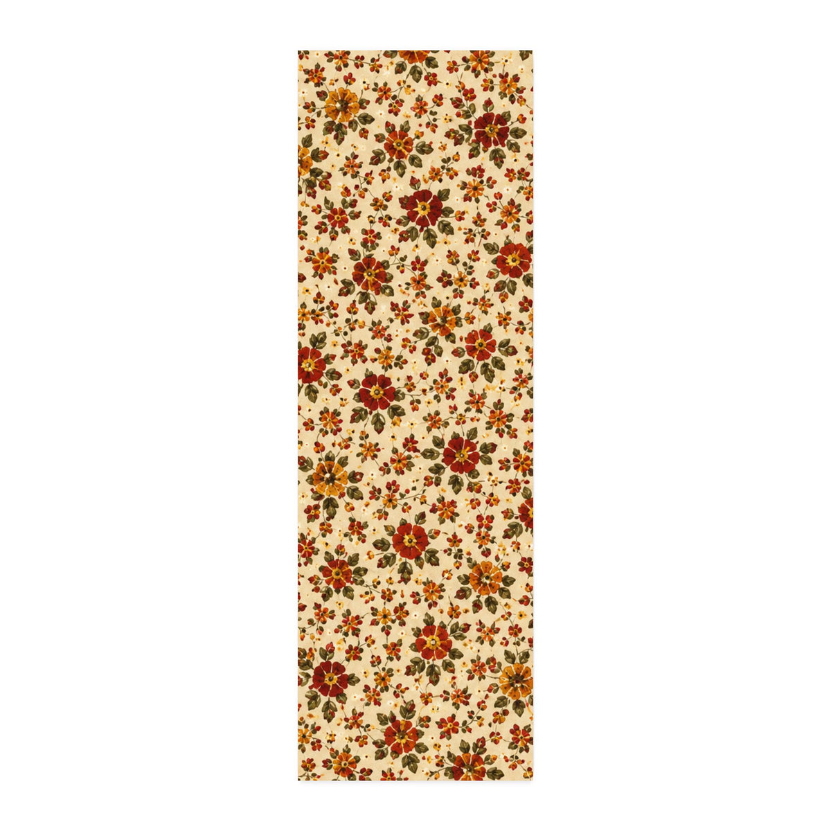 Vintage Fall Calico 1 Cotton Twill Fabric - Harvest Floral Print