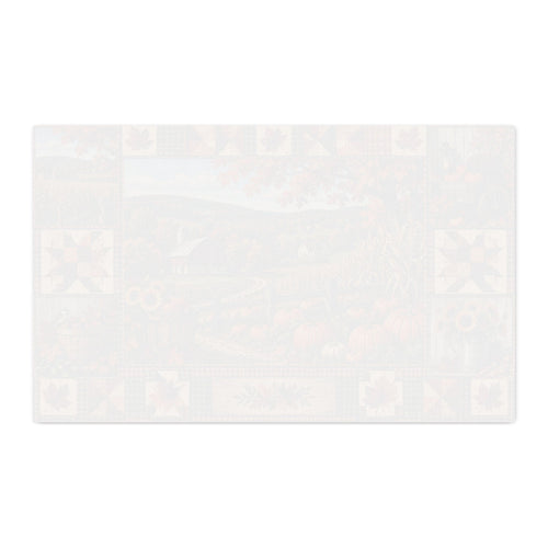 Bucks County Harvest – Cozy Autumn Farm Fabric Panel | Pumpkin Patch, Cornfields & Patchwork | 29 x 18
